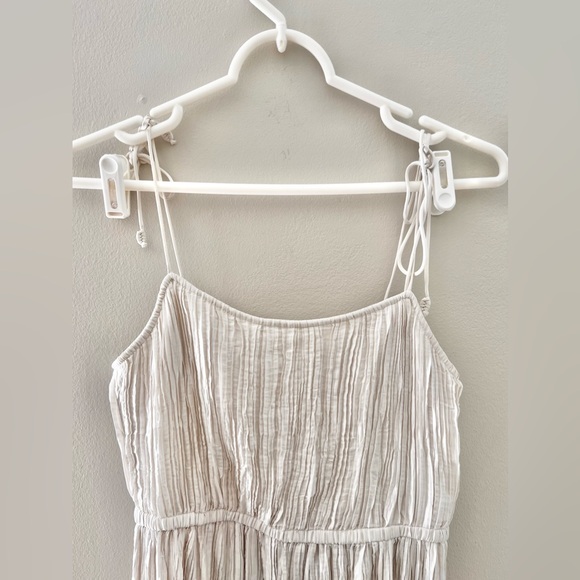 Ulla Johnson Ruched Tie Strap Maxi Dress Size 0 EUC - Picture 5 of 8